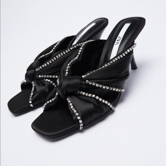 Zara Shoes - NWOT Zara Sparkly Heeled Sandals Size EU36